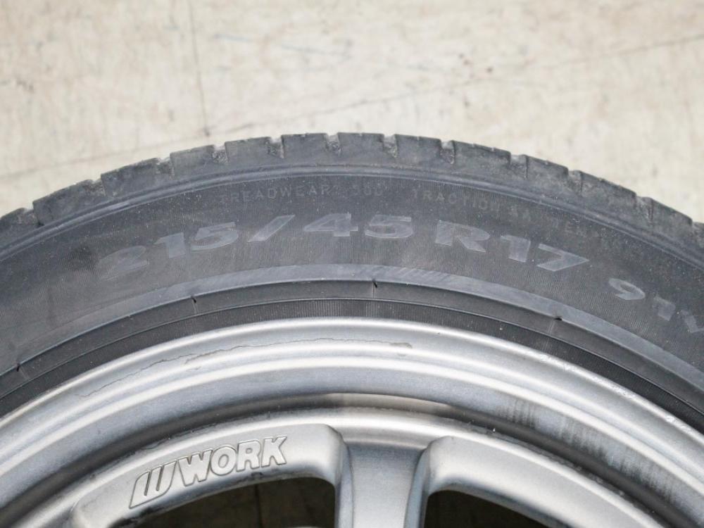 JDM Work Emotions XD9 5x100 17X7 +47 Wheels with Tires: Image 5