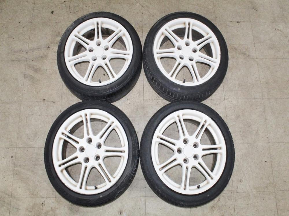 JDM Honda Civic Type R EP3 OEM 5x114.3 17x7 +45 Wheels with Tires: Image 7