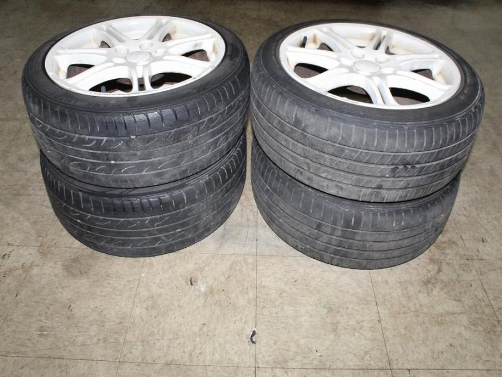 JDM Honda Civic Type R EP3 OEM 5x114.3 17x7 +45 Wheels with Tires: Image 8