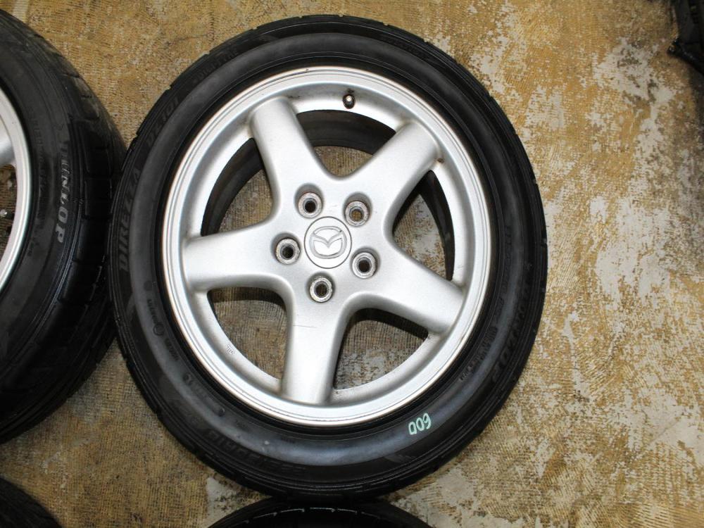 OEM Mazda RX7 FD 5x114.3 16x8 +50 Stock Wheels with Tires: Image 7