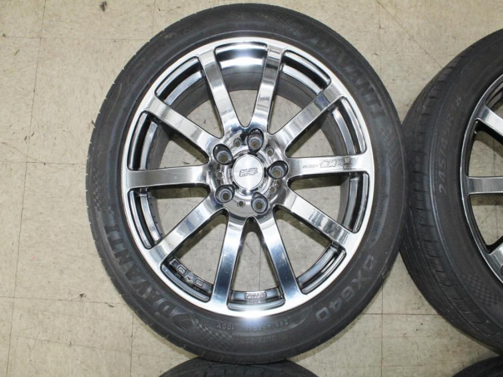 RARE Honda Mugen OEM 5x120 18x8 +50 Wheels with Tires: Image 6