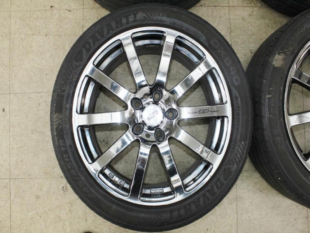 RARE Honda Mugen OEM 5x120 18x8 +50 Wheels with Tires: Image 14