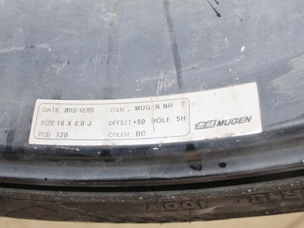 RARE Honda Mugen OEM 5x120 18x8 +50 Wheels with Tires: Image 13