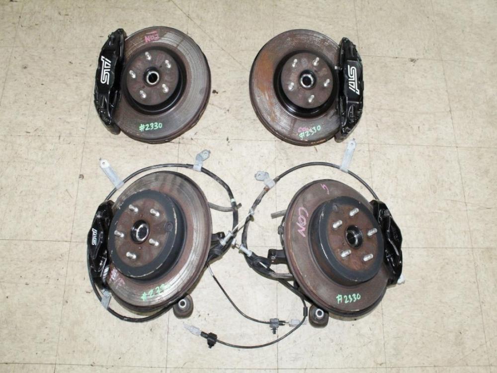 2008-2017 Subaru WRX STI Brembo Brakes Front & Rear Set OEM: Image 8