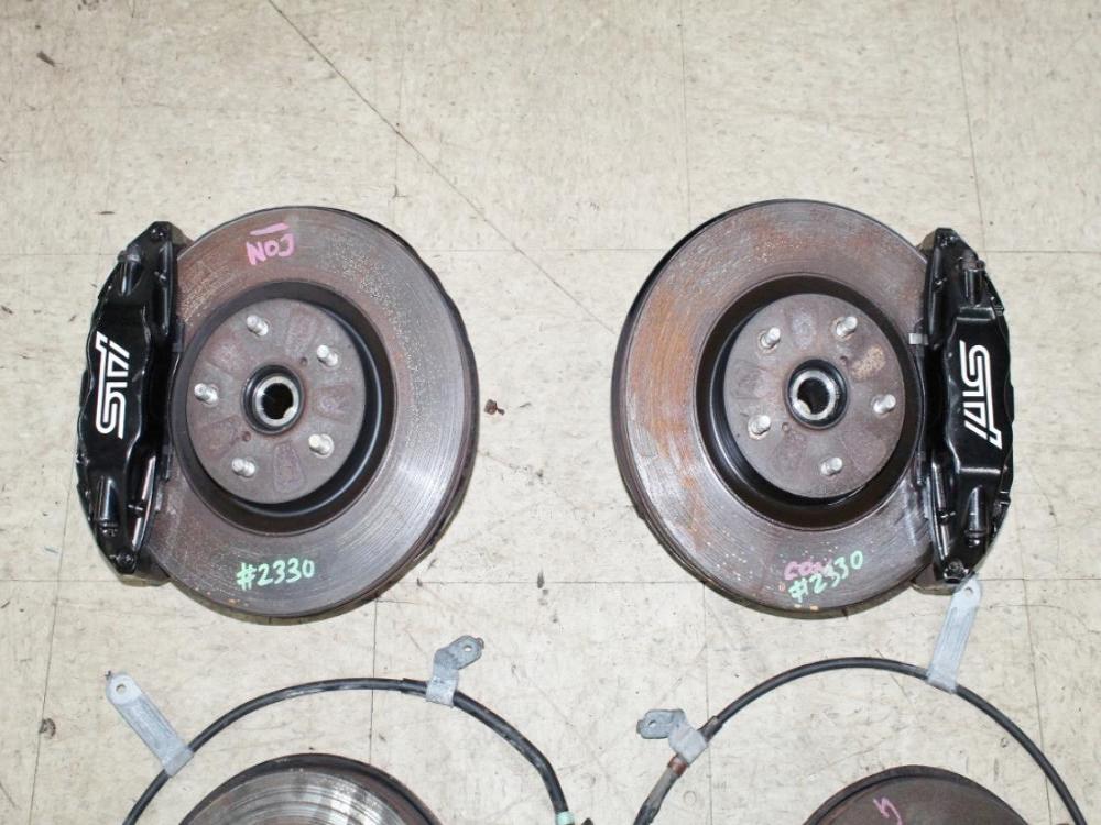 2008-2017 Subaru WRX STI Brembo Brakes Front & Rear Set OEM: Image 15