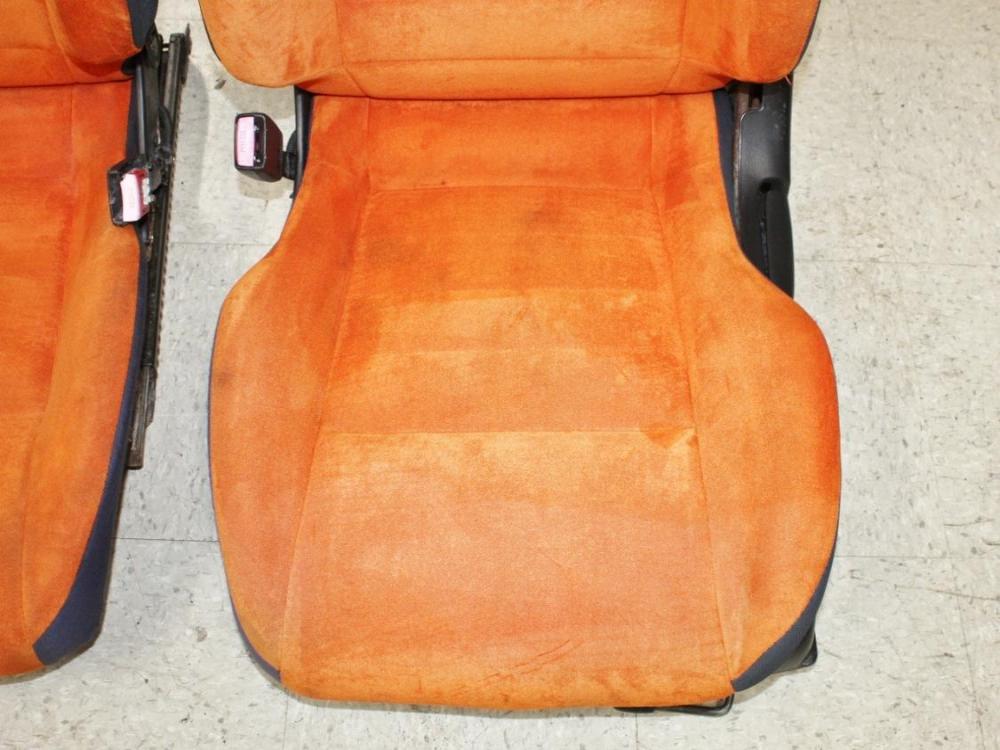 JDM Nissan Silvia S15 B Option Orange Seats - Rare Authentic Pair | MD JDM Motors: Image 12