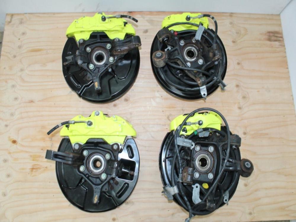 18-21 Subaru WRX STi OEM Brembo Brakes Front & Rear Sprindles Set: Image 7