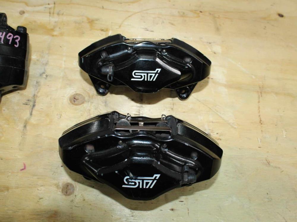 JDM 08-17 SUBARU IMPREZA WRX STI OEM USED BREMBO FRONT & REAR CALIPERS: Image 12
