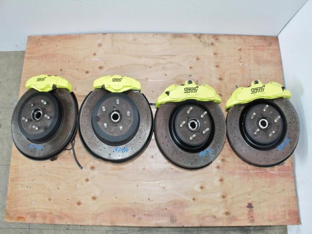 18-19-20-21 SUBARU WRX STI 6PISTON 2PISTON OEM BREMBO BRAKES CALIPERS SPINDLES: Image 3