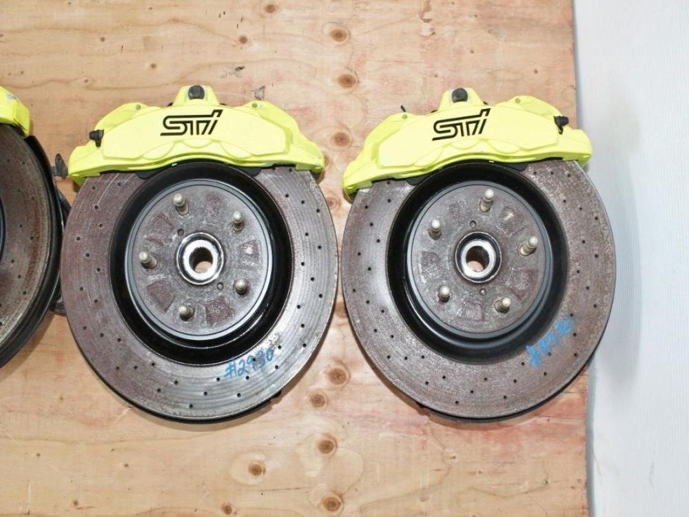 18-19-20-21 SUBARU WRX STI 6PISTON 2PISTON OEM BREMBO BRAKES CALIPERS SPINDLES: Image 7