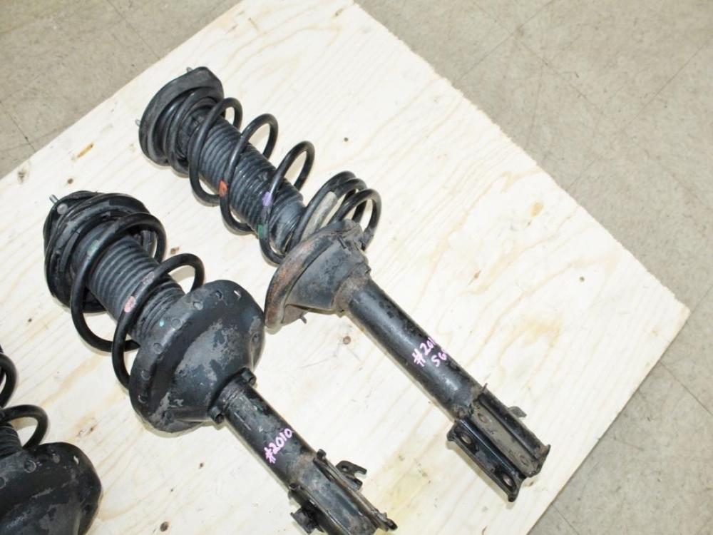03-08 JDM Subaru Forester STI SG9 OEM KYB Struts Shocks Suspensions 5×100 Set: Image 6