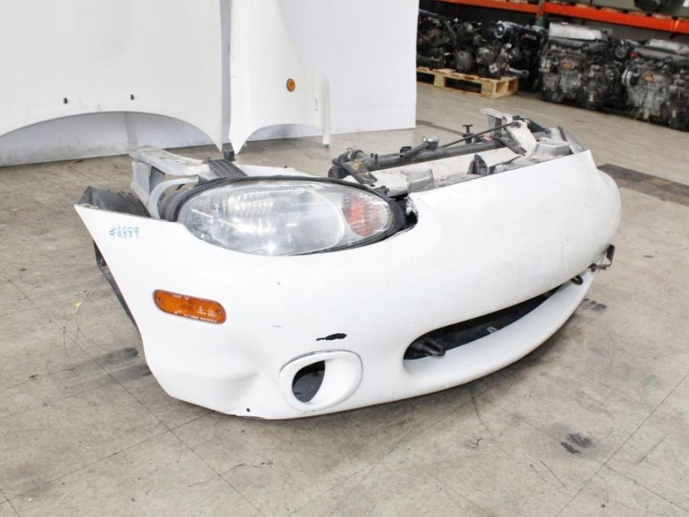 98 99 00 01 02 03 04 05 MAZDA MIATA NB COMPLETE FRONT END WHITE : Image 4