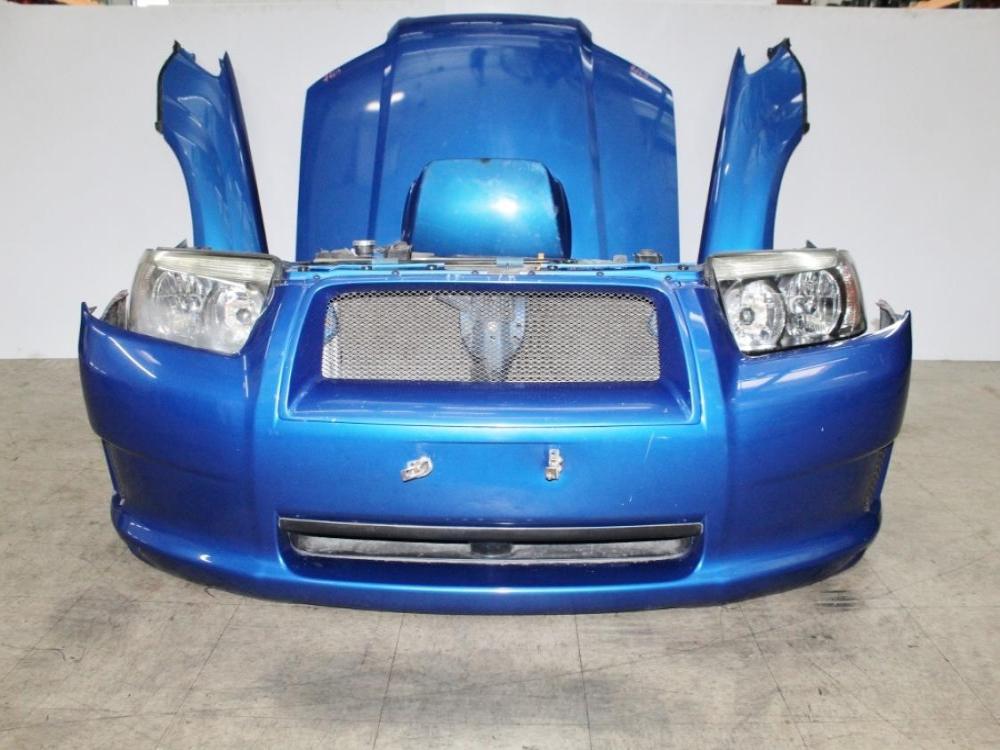 03-08 JDM Subaru Forester SG9 STI Front End Conversion Bumper Headlights Hood Fenders Core Support: Image 2