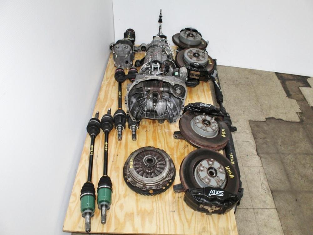 08-17 Subaru STI 6 Speed Transmission Complete Swap Kit Brembo Brakes R180 Differential Axles: Image 24